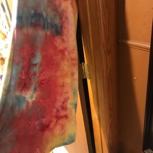 Tie dye sleeve less dress